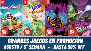 GRANDES PROMOCIONES en Nintendo Switch  Juegos con HASTA 90 OFF [upl. by Edgar]