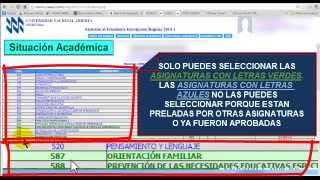 TUTORIAL DE INSCRIPCIONES REGULARES UNA [upl. by Ardet]