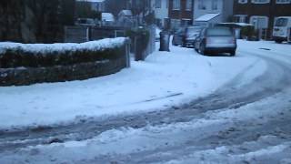 Snow in Buxton UK  4th Feb 2013 Vid 1 [upl. by Ardua277]