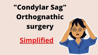 Condylar Sag What is quotCondylar Sagquot  Orthognathic Surgery Maxillofacial Surgery [upl. by Julide801]