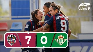 Resumen del Levante UD vs Real Betis Féminas  Jornada 21  Liga F [upl. by Prisca]