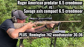 Ruger 65 Creedmoor vs Savage axis 65 Creedmoor vs Remington 3006 [upl. by Antone]