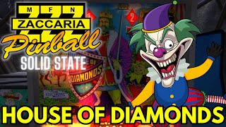 Zaccaria Pinball  House of Diamonds Solid State 1978  Simulation Mode [upl. by Maximo921]