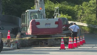 Glenburn man killed in retaining wall collapse at Brownville construction worksite [upl. by Madriene581]