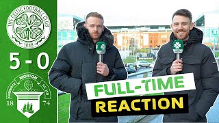 Celtic 50 Greenock Morton  Mooy BOSSED It FullTime Reaction [upl. by Driskill366]