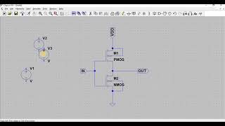 INTRODUCTION TO LTSPICE SOFTWARE WITH CMOS INVERTER CIRCUIT SIMULATION [upl. by Euhsoj]