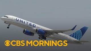 Wheel falls off United plane just after takeoff from LAX [upl. by Salas]