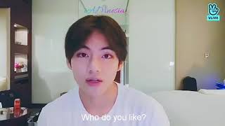 BTS V Vlive Engsub How Taehyung Love ARMY [upl. by Haeluj]