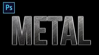 How To Create A Metal Text Effect In Photoshop [upl. by Milli]