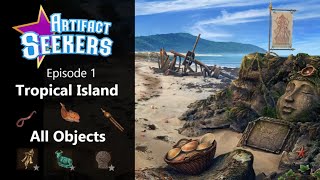 Artifact Seekers FineBN Episode 1 Tropical Island All Objects [upl. by Ivers]