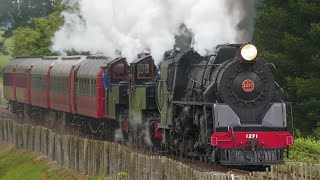 EXTREMELY RARE  Triple Headed Steam Train Ja 1271 Ww 480 amp Ww 644 on the GVR [upl. by Morril125]