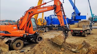 TỔNG HỢP MÁY XÚC TRIỆU VIEW CÙNG NHAU LÀM VIỆC  EXCAVATOR TRUCK  HỮU KHOAI TV [upl. by Jadd290]