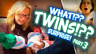 Twins Best funny amp heart warming Twins pregnancy reveal 3 Talk about a family stimulus package [upl. by Allbee]