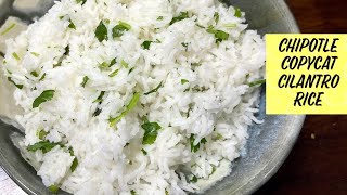 EASY Copycat Chipotle Cilantro Rice [upl. by Sato]