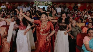 Kerala Traditional Bride Entry Dance 2024  AthiraShibin  vnweddingstoriesdance kerala wedding [upl. by Eecyac]