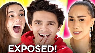 Brent Rivera amp Pierson REVEAL if they KISS off camera to Eva Gutowski in quotTruth or Drinkquot video [upl. by Aisena231]