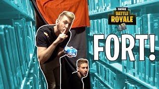 FORTNITE FORT IN THE LIBRARY [upl. by Hulda]