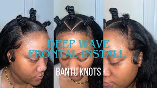 MASTER THE MELT DEEP WAVE FRONTAL INSTALL  BANTU KNOTS [upl. by Tore]