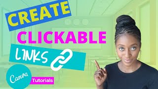 How To Create Clickable Links In Canva  Insert Hyperlinks In Canva  Canva Tips And Tricks [upl. by Lattonia]