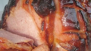 BROWN SUGAR amp HONEY GLAZED BAKED HAM  How to BAKE A GLAZED HAM Recipe [upl. by Elata799]