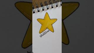 Disegnare una stella non è mai stato così facile disegno tutorial doodle star stella art [upl. by Eylrac]