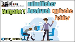 TestDaF Typische Fehler im MA Aufgabe 7 [upl. by Ylenats]