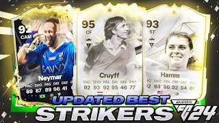 UPDATED😳TOP 10 BEST STRIKERS IN EA FC 24 ULTIMATE TEAM [upl. by Nenad]