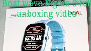 Boat wave Sigma 3 full unboxing video [upl. by Imarej]