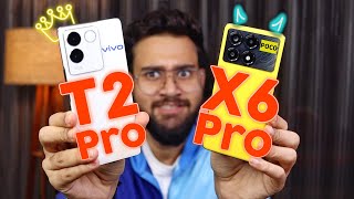 POCO X6 Pro vs vivo T2 Pro Full Comparison ⚡ Best 5G Phone Under ₹25000 [upl. by Aiclid]