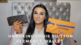 Louis Vuitton Clemence Wallet Unboxing  Caitlin Sinnett [upl. by Danyluk]