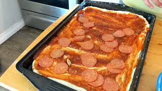 CAST IRON PIZZA cheers bbq bbqfood cooking grillandsmokebbq bbqrecipes grillinglife [upl. by Hasile]