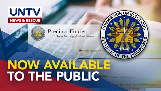 Online precinct finder ng Comelec maaari nang maaccess ng publiko [upl. by Gregor]