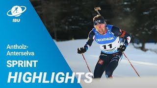 World Cup 2223 Antholz Men Sprint Highlights [upl. by Raney585]