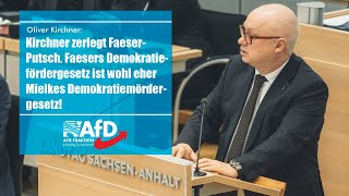 Kirchner zerlegt FaeserPutsch Demokratiefördergesetz ist wohl eher Mielkes Demokratiemördergesetz [upl. by Imeon966]