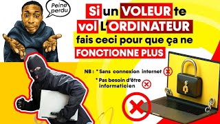 Bloquer votre ordinateur en cas de Vol Astuce simple 2024 sans internet ni informaticien [upl. by Christmas]