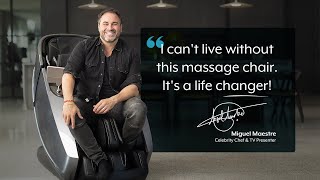 Celebrity Chef Miguel Maestre Recommends Masseuse Massage Chairs [upl. by Nillad]