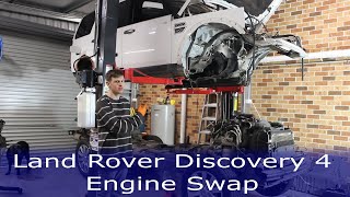 Land Rover Discovery 4 30 Engine swap [upl. by Rehpotsirhcnhoj12]