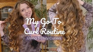 My GoTo Heatless Curls Routine  3 Cozy Curlers Tutorial [upl. by Adniles600]