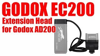 GODOX EC200 Extension Head for Cheetahstand cl200x Molight or Godox AD200 Flash [upl. by Seavir]