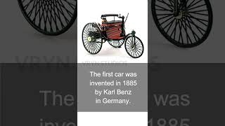 When was the first car invented shorts [upl. by Arvonio258]