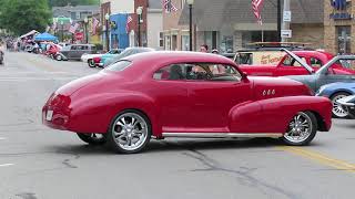 Red classic car at the Doylestown car show [upl. by Akimik10]