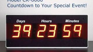 Days Countdown Clock  Count Up Timer with Days [upl. by Enitnemelc9]