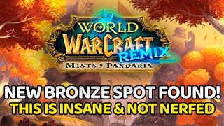 NEW SOLO BRONZE FARM  THIS SPOT IS INSANE MoP Remix  WoW Guide [upl. by Aix]