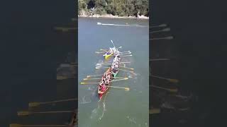 4 Boats CRASH In Race boat drone [upl. by Nonna305]