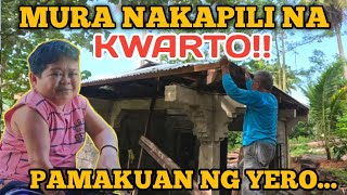 MURA NAKAPILI NA NG KWARTO NYA SA BAHAY NYA PAMAKUAN NG YERO KINASA NA [upl. by Aisat]