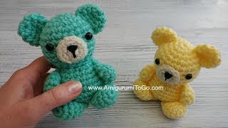 Crochet Your Own Mini Bear Part 1 Head [upl. by Cogan620]