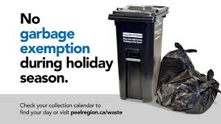 No garbage exemption during holiday season [upl. by Ardnusal]