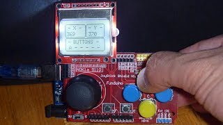 How to Use Nokia 5110 LCD with Funduino Joystick Gamepad Shield [upl. by Llig]