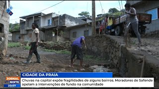 Chuvas na capital expõe fragilidades de alguns bairros Moradores de Safende apelam a intervenções [upl. by Nahgeem296]