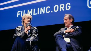 Julia Ducournau Vincent Lindon amp Agathe Rousselle on Titane  NYFF59 [upl. by Budwig]